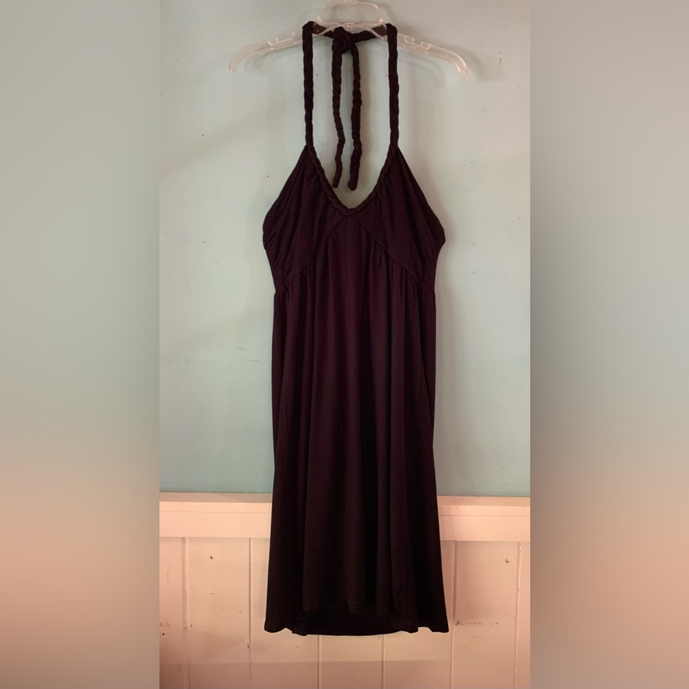 H & M ladies halter style little black dress, size 12